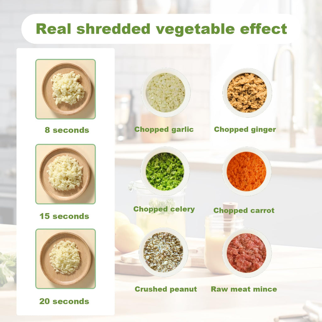 4 in 1 Portable Electric Vegetable Cutter Set M35022
