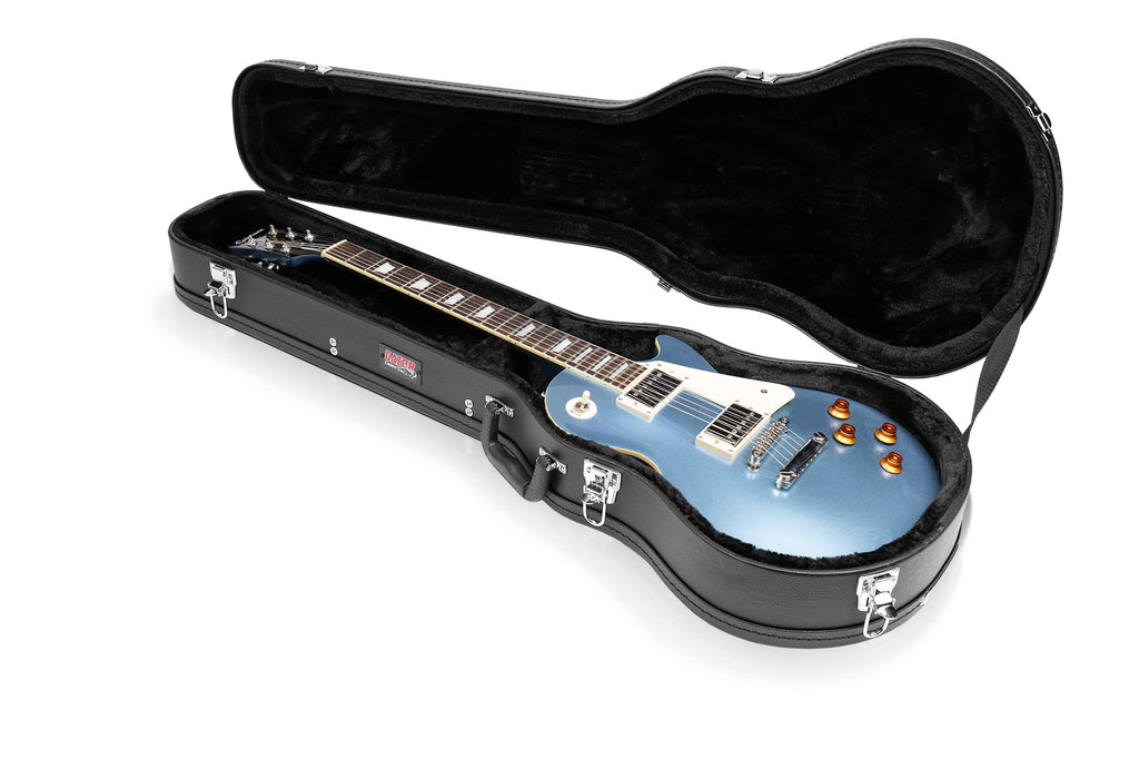 Hard-Shell Wood Case for Single-Cutaway Electric Guitars B615