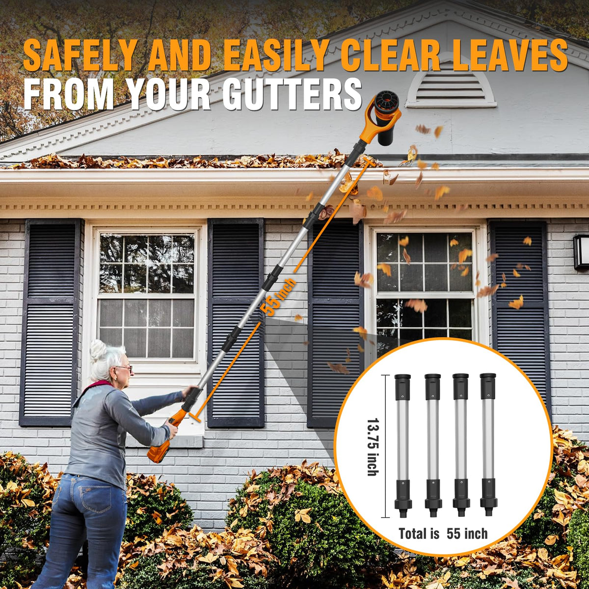40V Cordless Leaf Blower 580CFM 180MPH M860