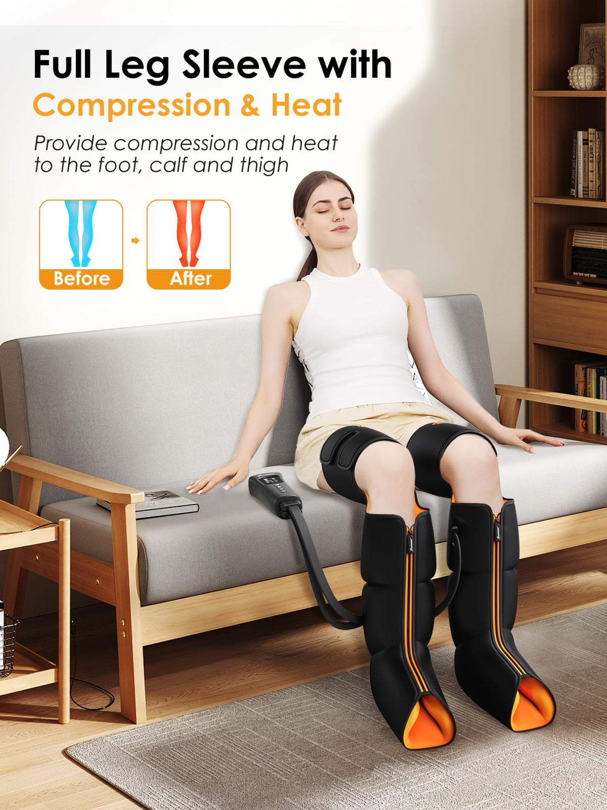 Air Compression Leg Massager with Heat E59831