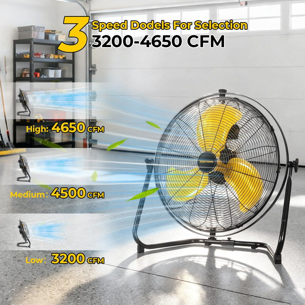 20 Inch 2-in-1 Floor Wall Mounted Fan T163931