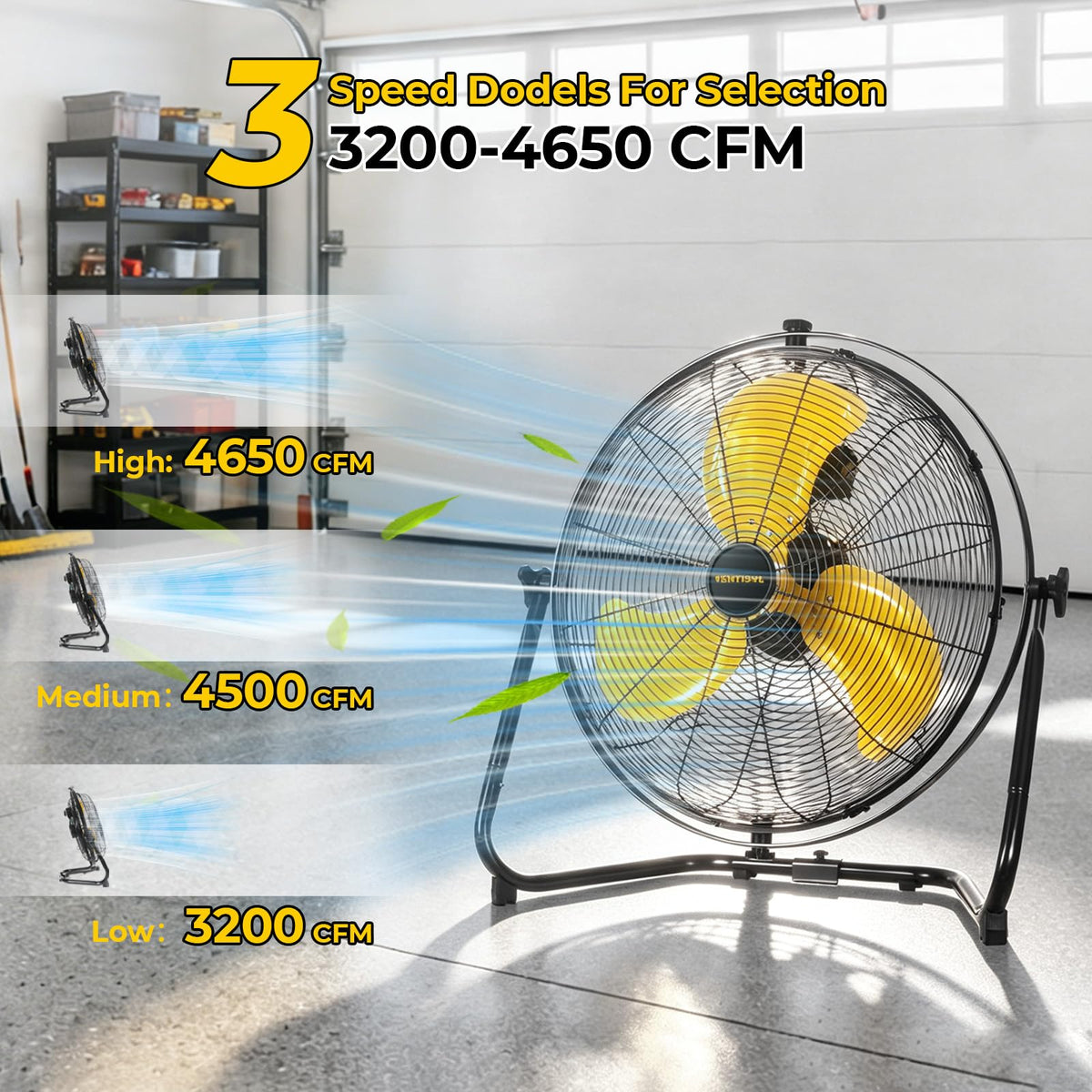 20 Inch 2-in-1 Floor Wall Mounted Fan T163931