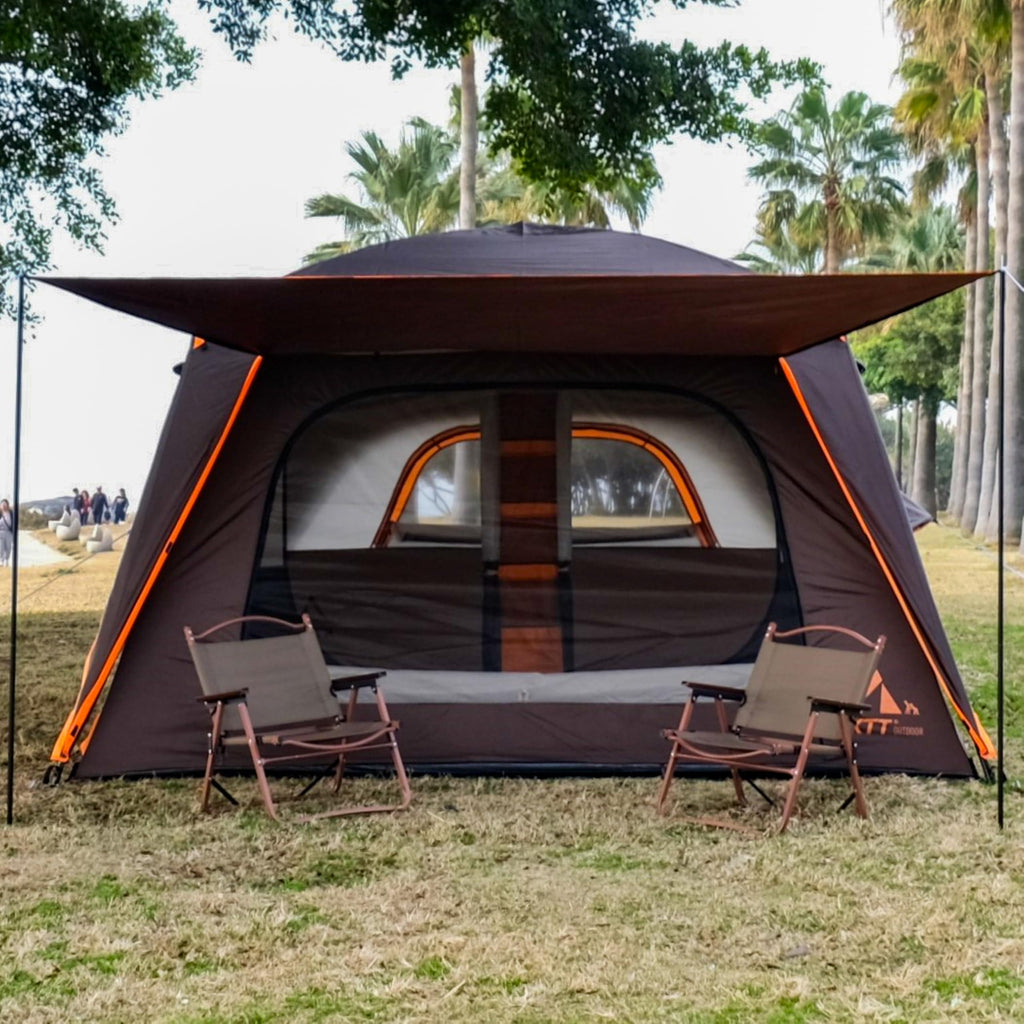 Extra Large 12 Person 2 Room 3 Door Waterproof Double Layer Cabin Tent S7930