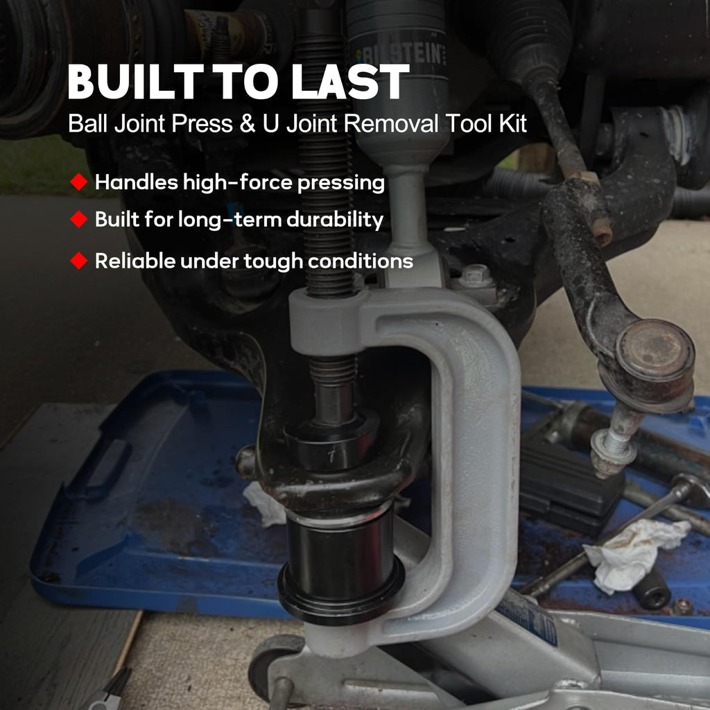 Heavy Duty Ball Joint Press & U Joint Removal Tool Kit with 4WD Adapters H6031