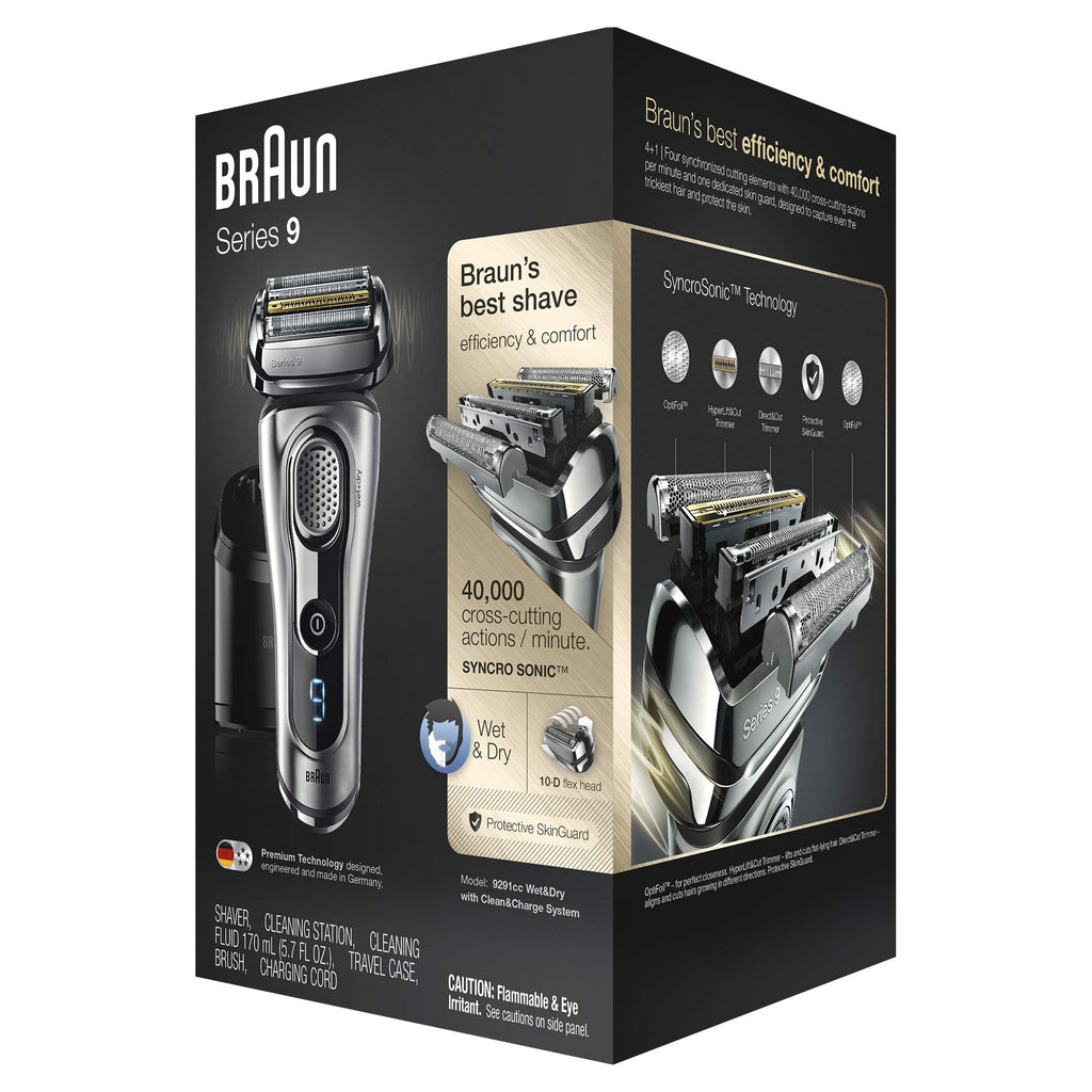 Electric Foil Shaver with Beard Trimmer, Rechargeable, Wet & Dry, 6 Piece Set F795