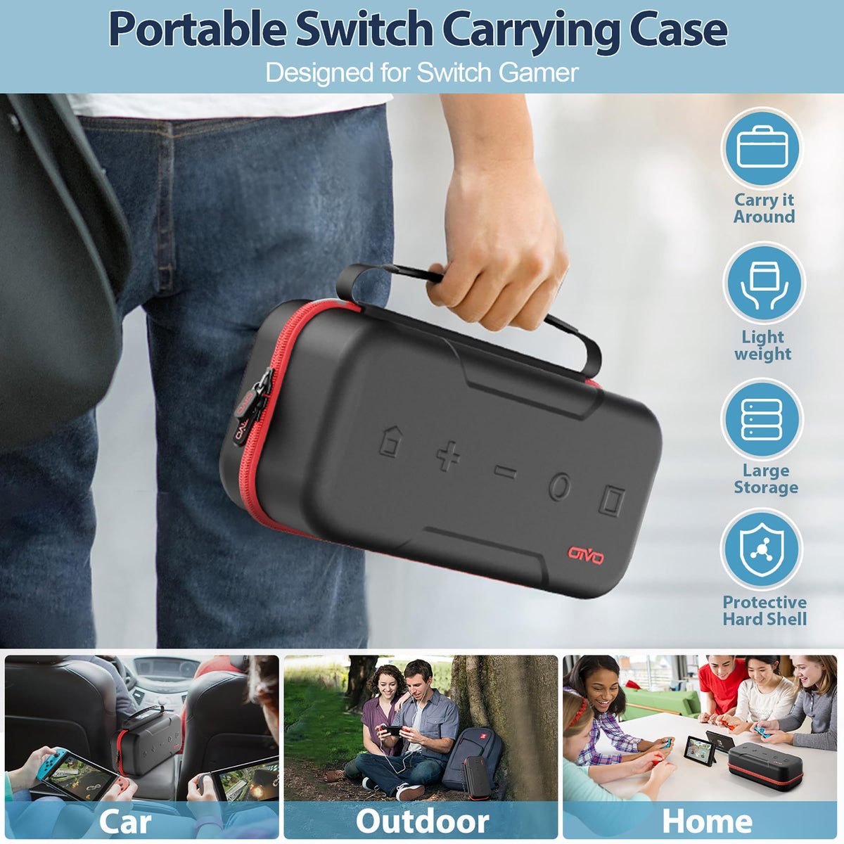 Carrying Case Compatible with Nintendo Switch/OLED Model Y13551