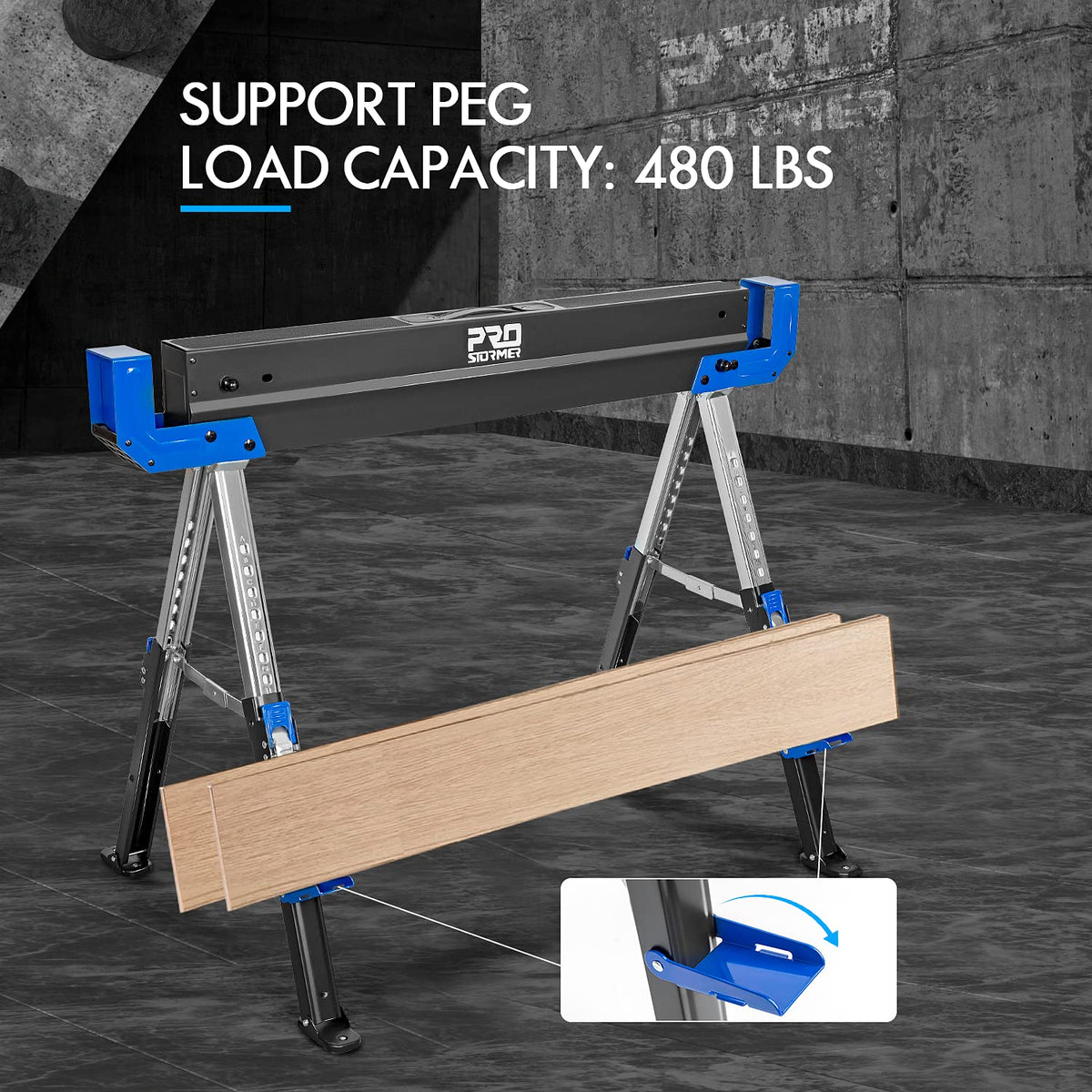 Heavy-Duty Folding Sawhorse 2 Pack G783240