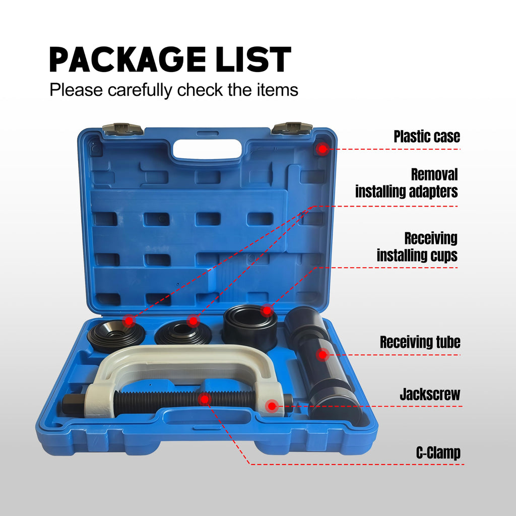 Heavy Duty Ball Joint Press & U Joint Removal Tool Kit with 4WD Adapters H6031