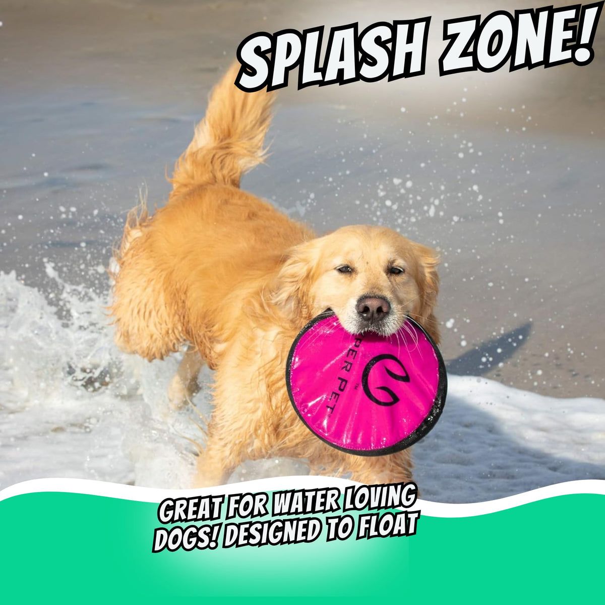 Soft Dog Toy Flying Disc 9 Inch 5 Pack R77932