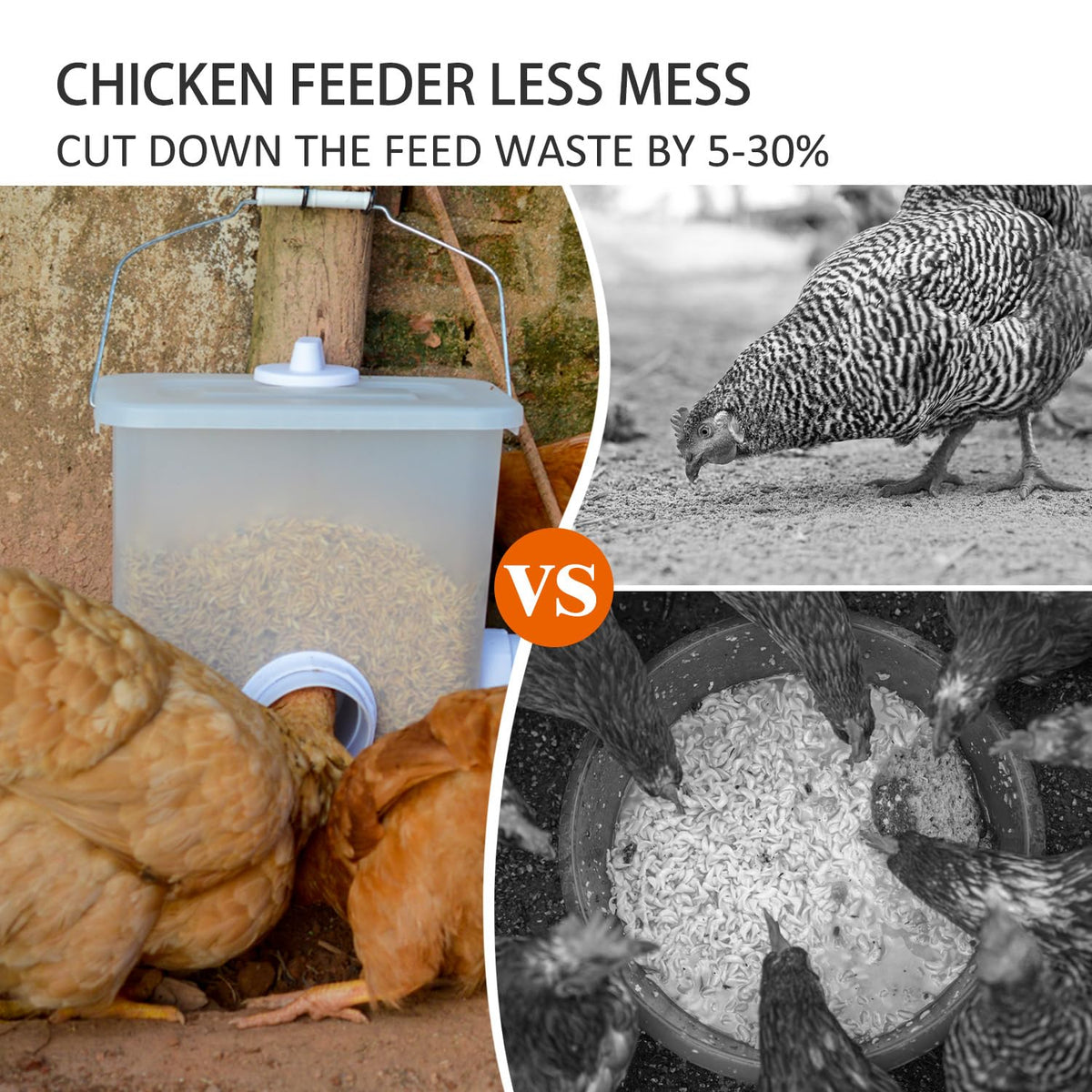 Automatic Chicken Feeder & Waterer Set J3725