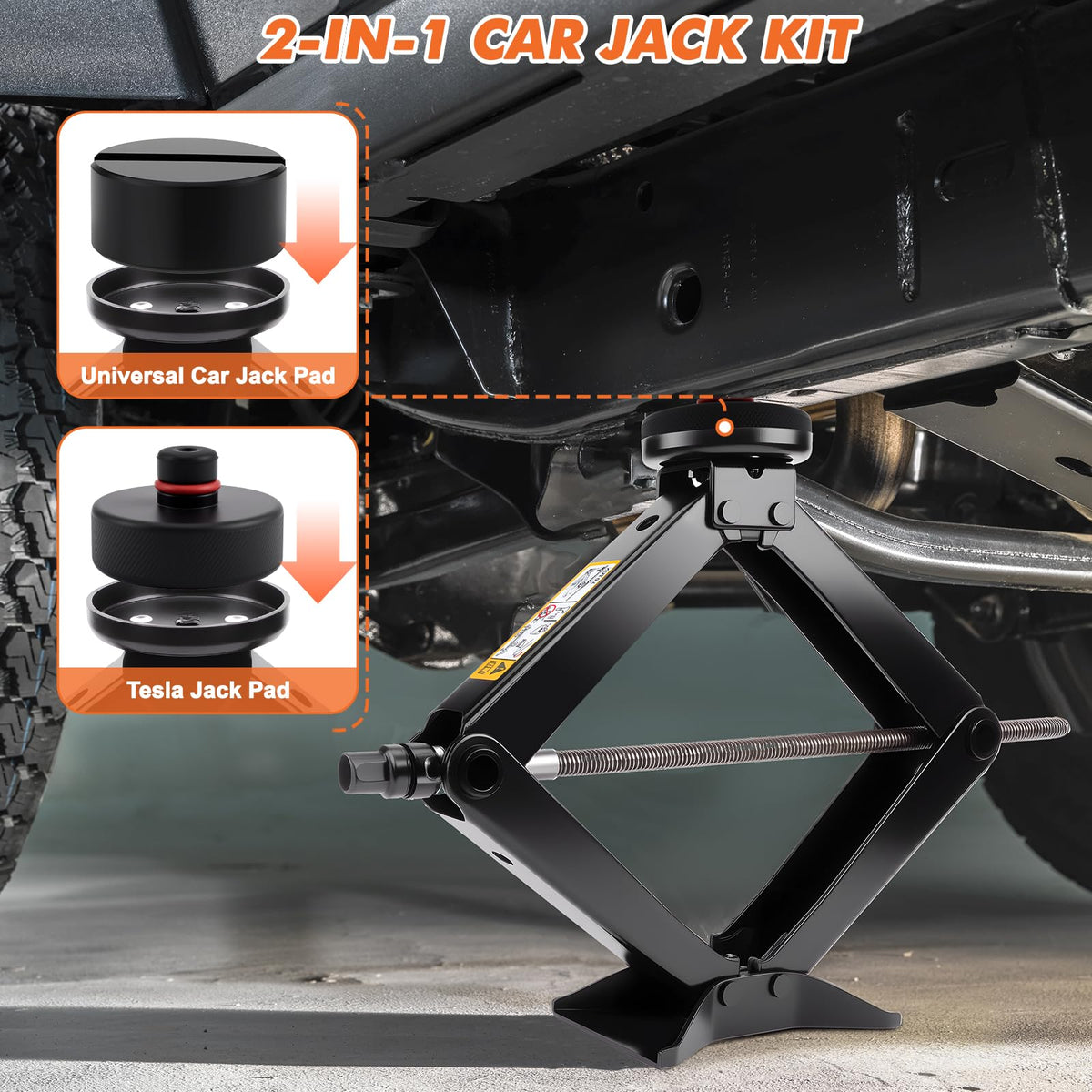 3 Ton Portable Scissor Jack Kit M269473