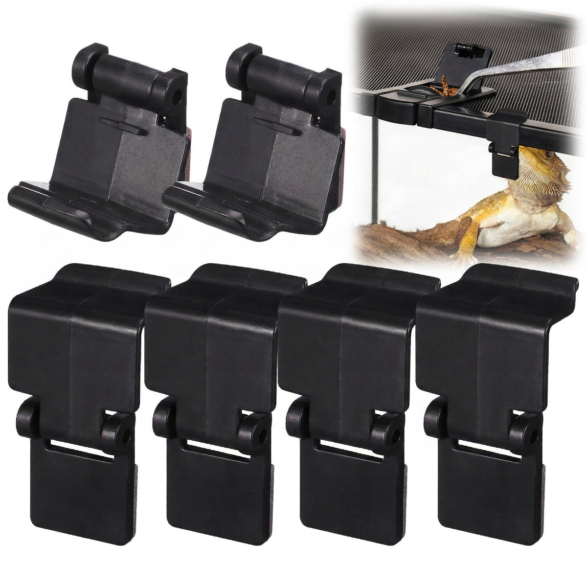 6Pcs Plastic Reptile Terrarium Screen Clips J839833