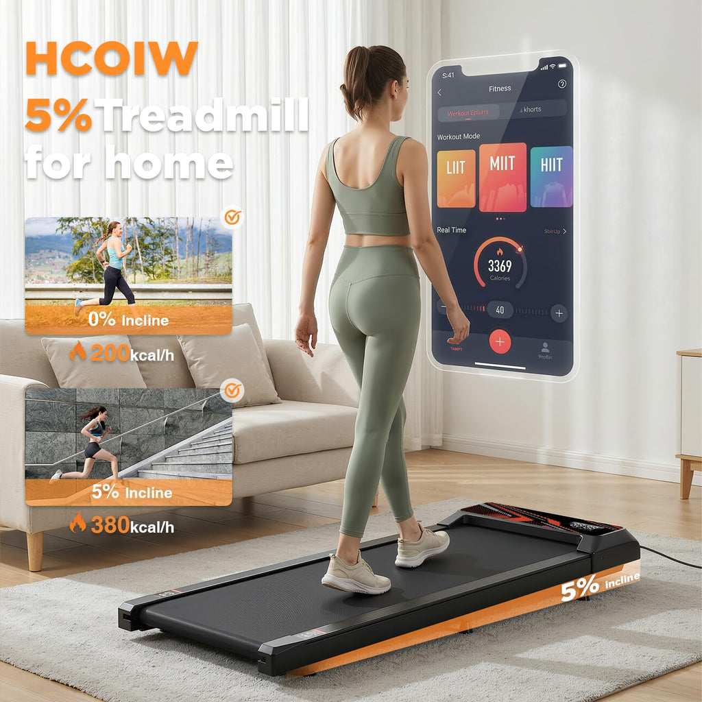 2.5HP Portable Compact Treadmill with Incline and Remote Q46225
