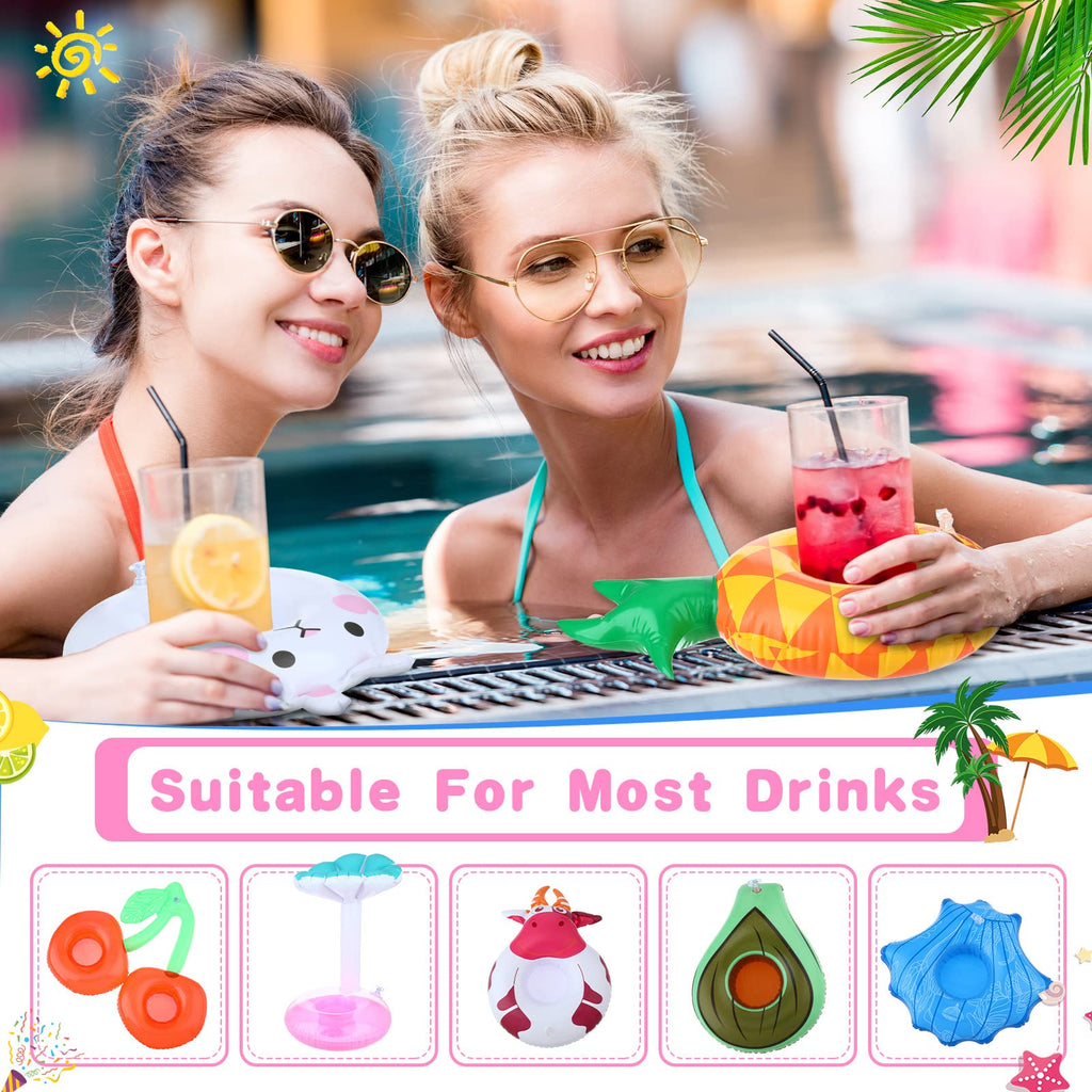 102 Pcs Inflatable Drink Holders with Air Pump N41425