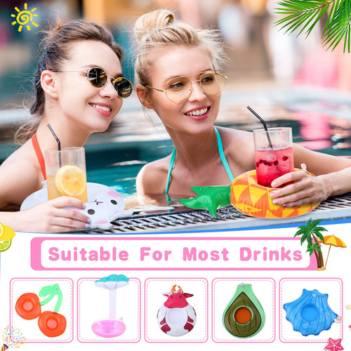 102 Pcs Inflatable Drink Holders with Air Pump N41425