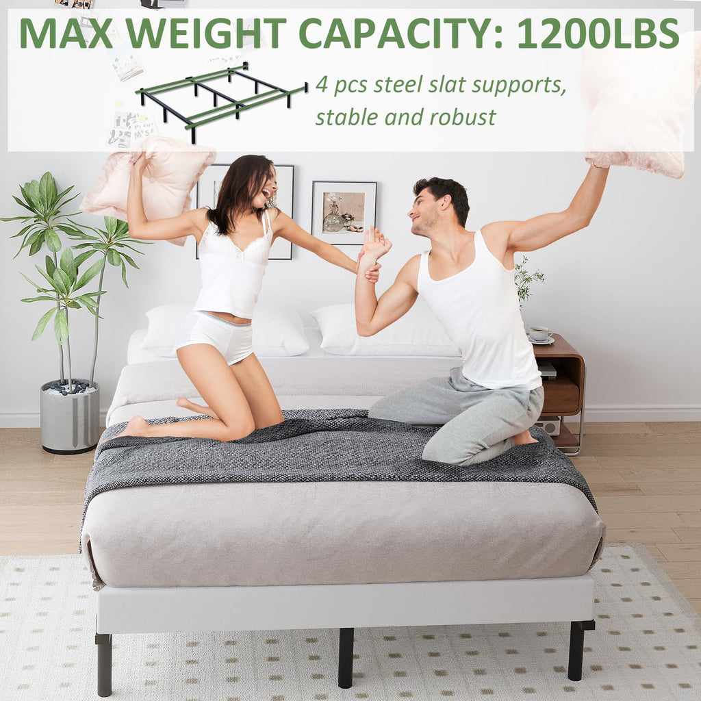 Queen Size Black Metal Bed Frame R248