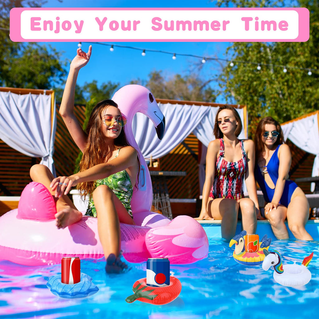 102 Pcs Inflatable Drink Holders with Air Pump N41425