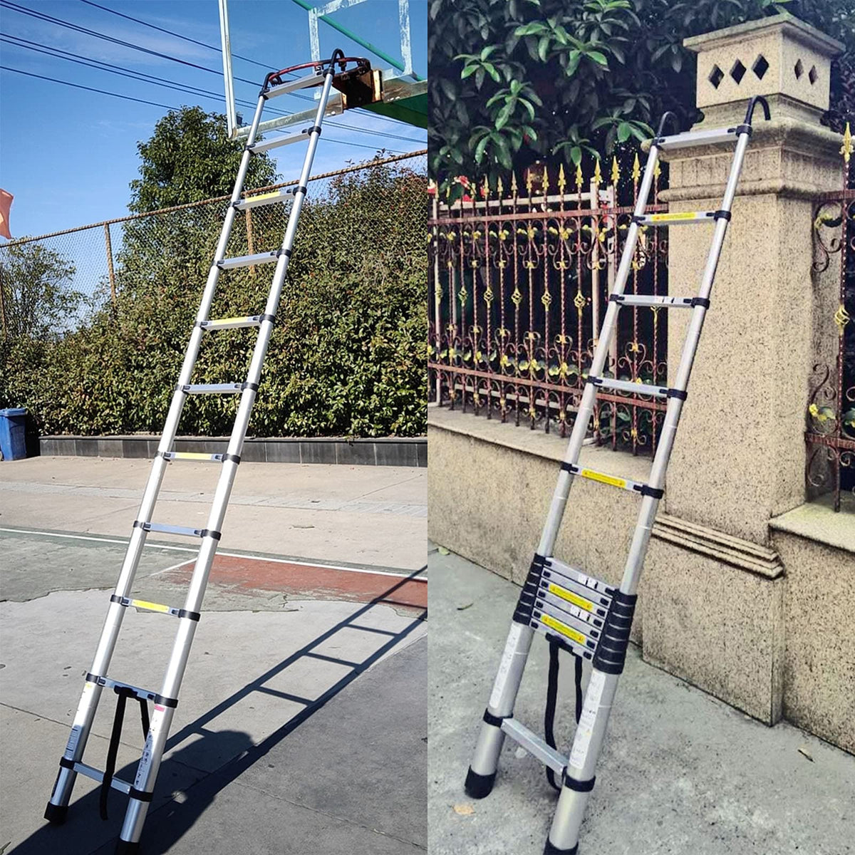 20.5FT Aluminum Telescoping Ladder 330lb B853