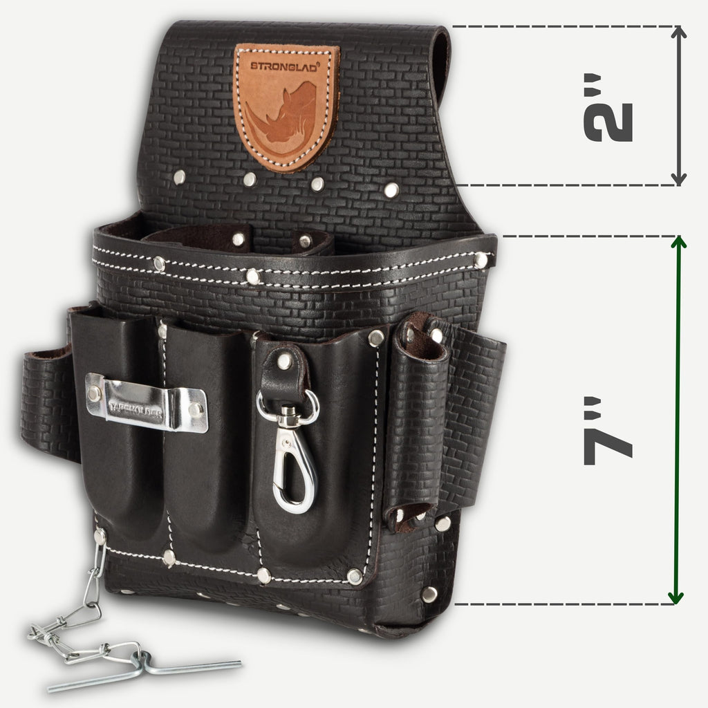 Heavy Duty 13-Pocket Top Grain Leather Tool Belt E541731
