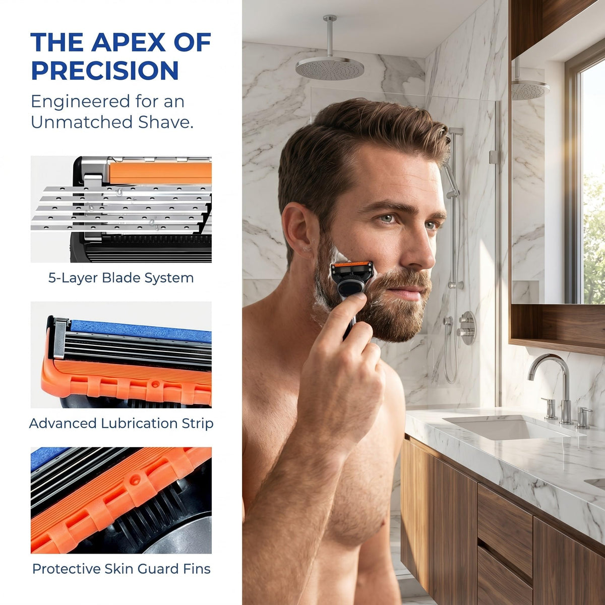 5 Layer Razor Blade Refills 12-Piece Set V432180