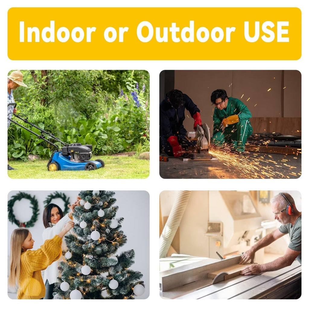 50 Ft Outdoor Extension Cord 3 Outlets Yellow Z2249