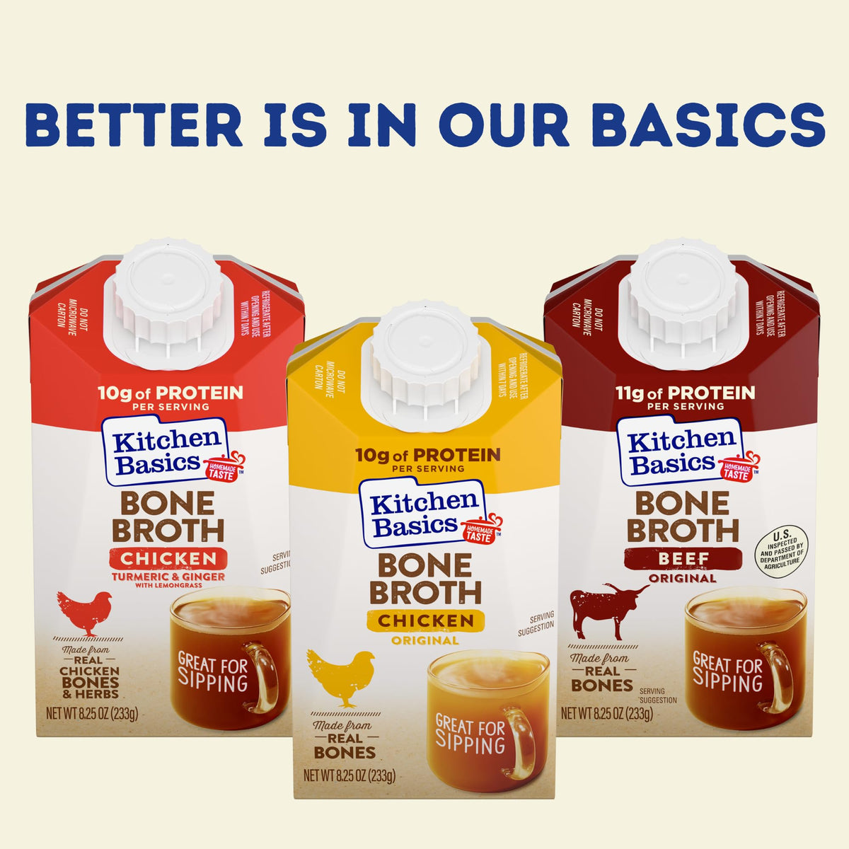 Beef Bone Broth 8.25 oz Carton G6321