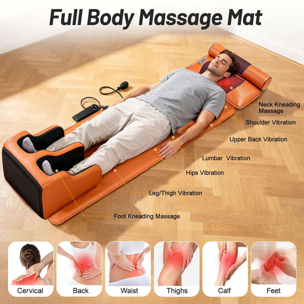 Full Body Massage Mat with Calf Vibration and Foot Massager A805
