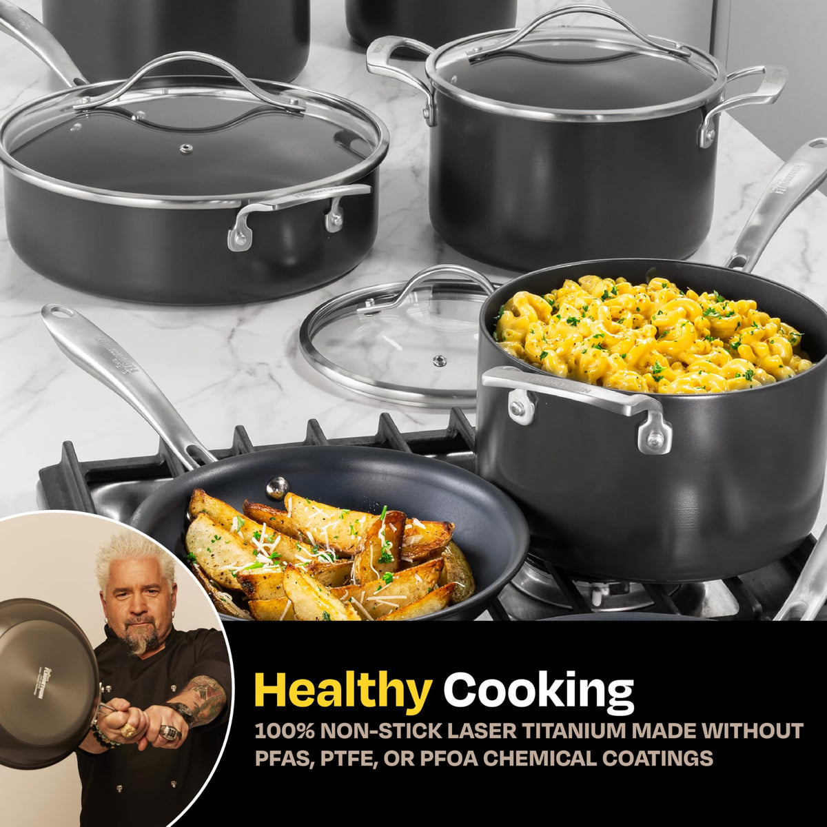 12-Piece Titanium Cookware Set L25184