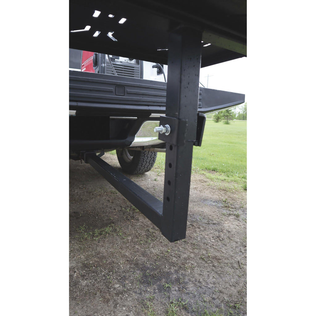Folding Hitch-Mounted Steel Work Bench P670