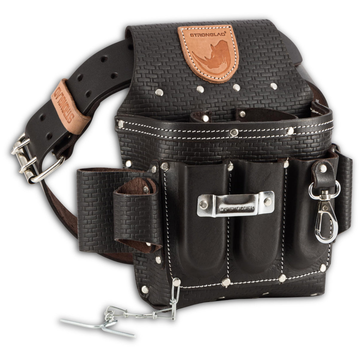 Heavy Duty 13-Pocket Top Grain Leather Tool Belt E541731