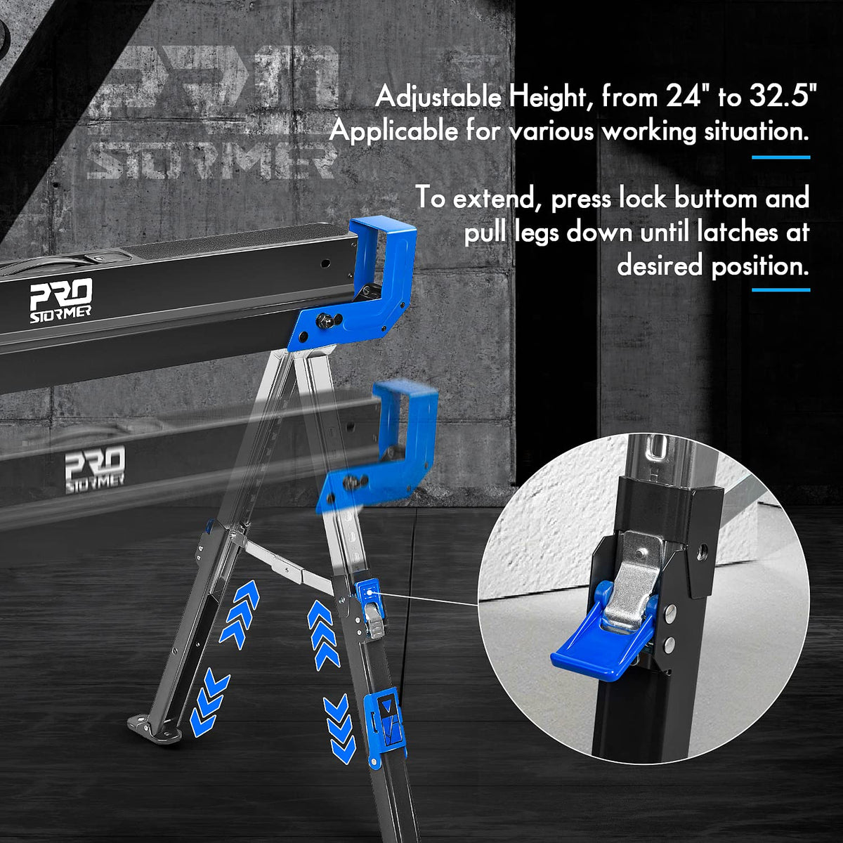 Heavy-Duty Folding Sawhorse 2 Pack G783240