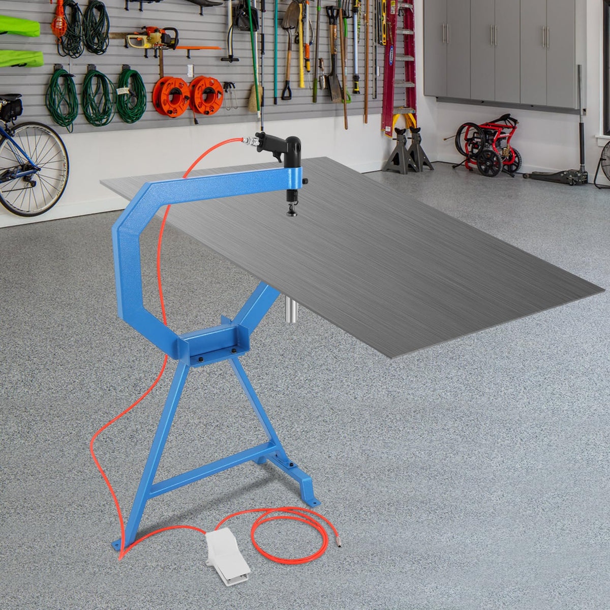 Pneumatic Planishing Hammer with Pedal and Stand H569035