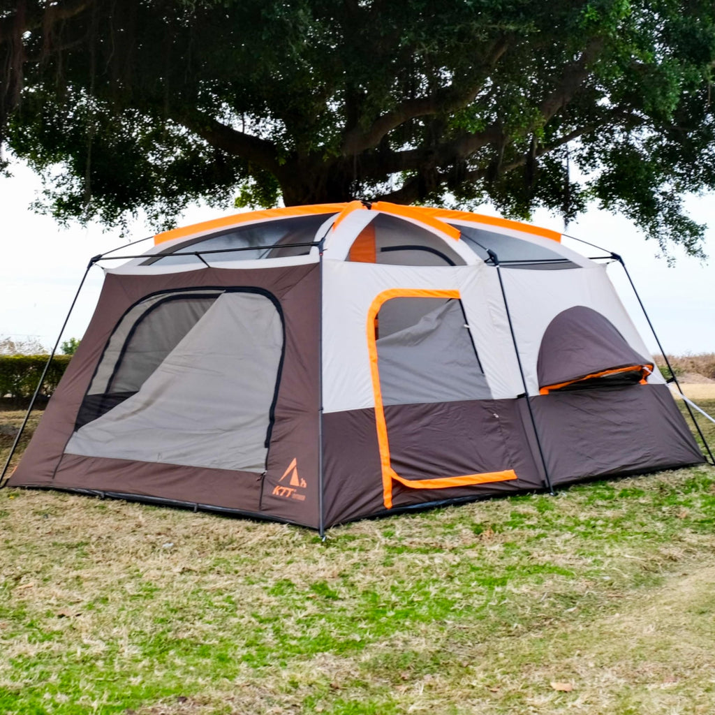 Extra Large 12 Person 2 Room 3 Door Waterproof Double Layer Cabin Tent S7930