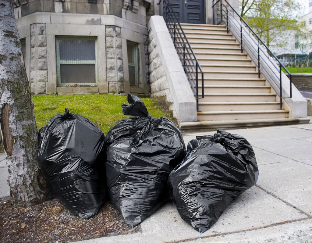 95-96 Gallon Black Heavy Duty Trash Bags with Ties L243518