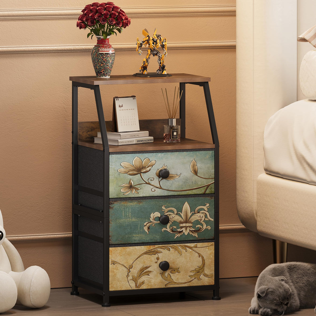 Fabric Drawers Dresser Storage Tower T73819