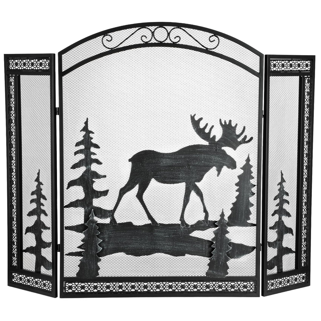 3 Panel Fireplace Screen with Guard Grate H271