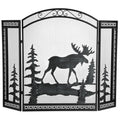 3 Panel Fireplace Screen with Guard Grate H271