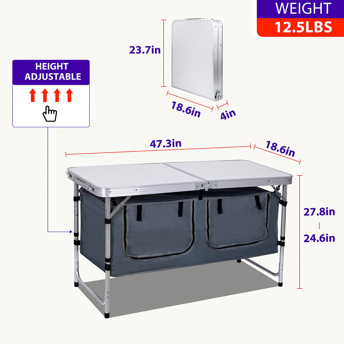Camping Folding Table W354904