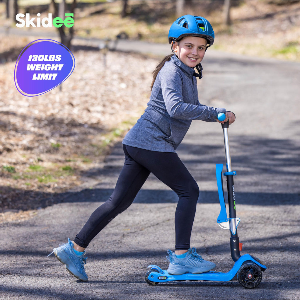 Foldable 3 Wheel Kick Scooter with Removable Seat E368