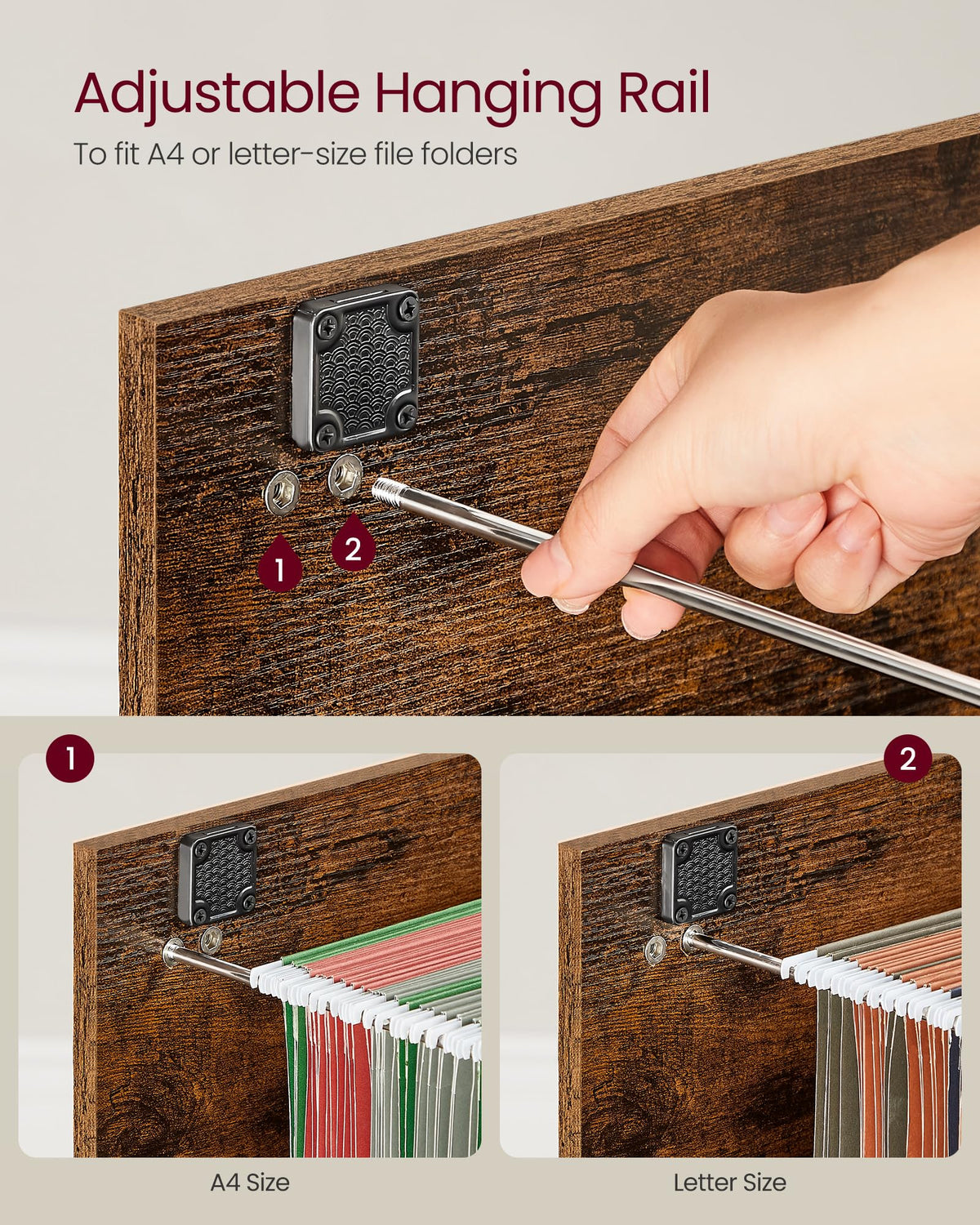 2 Drawer File Cabinet with Locks L92805